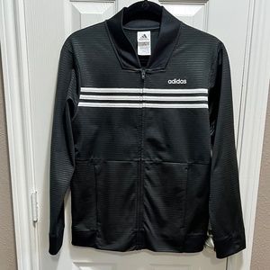 Adidas Lightweight Black Track Jacket Size L (14/16)